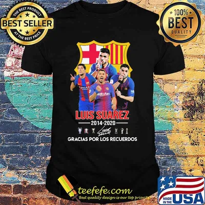 Luis suarez 2014 2020 gracias por los recuerdos signature shirt