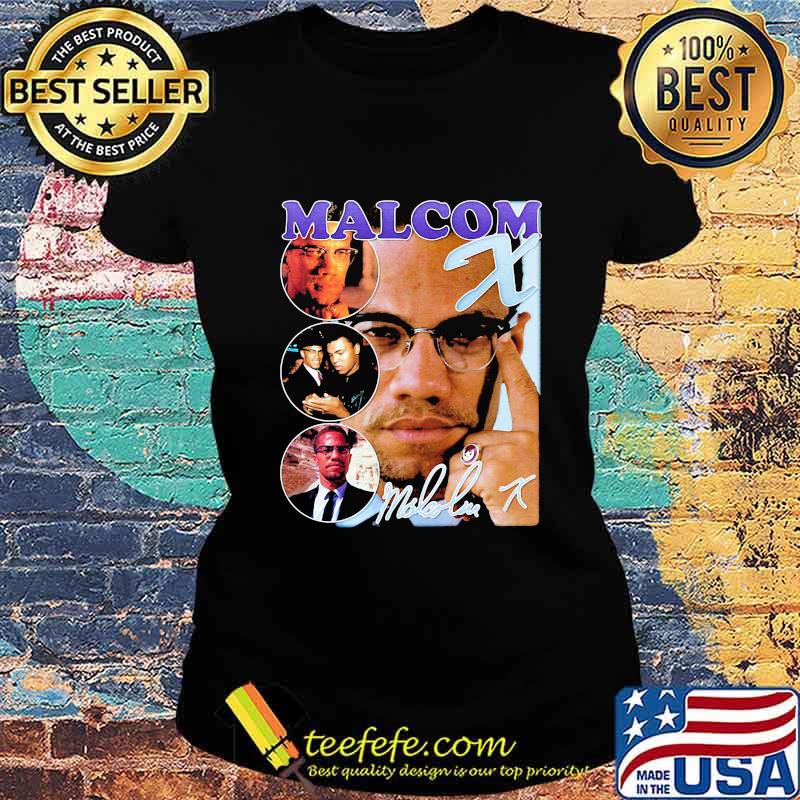 Malcolm x actor signature s Ladies tee Malcolm x actor signature s Ladies tee