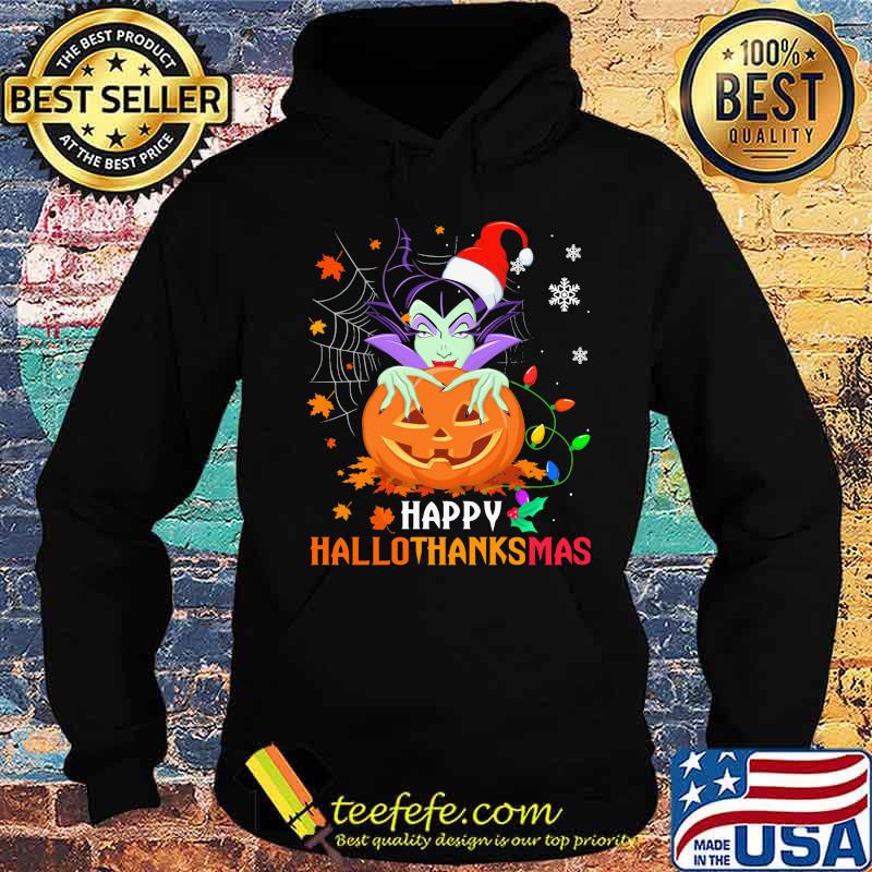 Maleficent happy hallothanksmas halloween thanksgiving christmas s Hoodie Maleficent happy hallothanksmas halloween thanksgiving christmas s Hoodie
