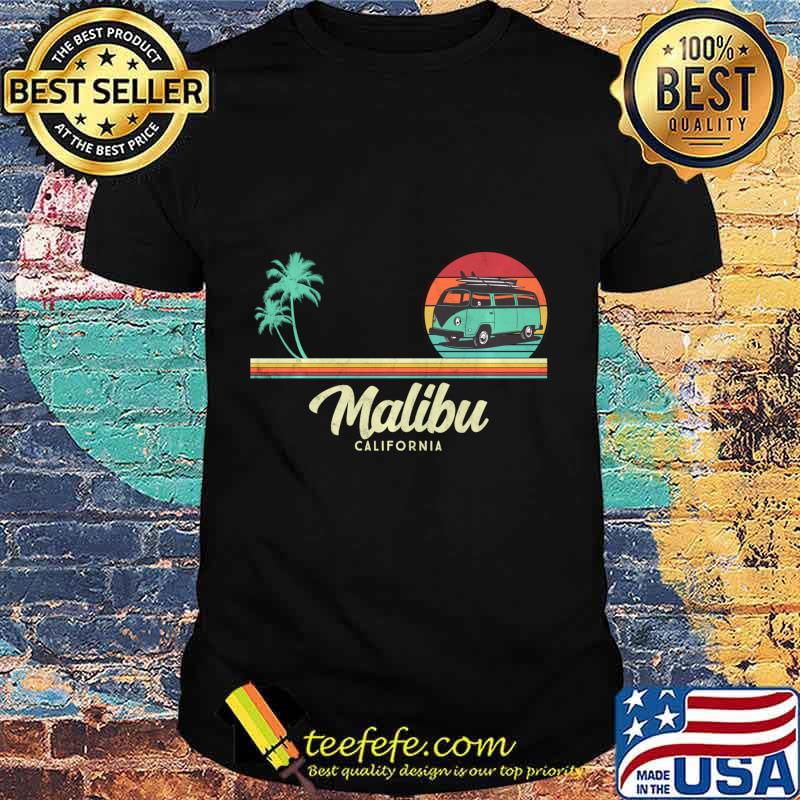 Malibu California Surf Beach Hippie Van Surfer Pullover shirt Malibu California Surf Beach Hippie Van Surfer Pullover shirt
