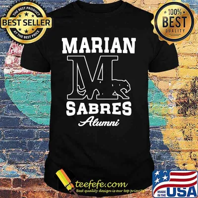 Marian sabres alumni logo shirt