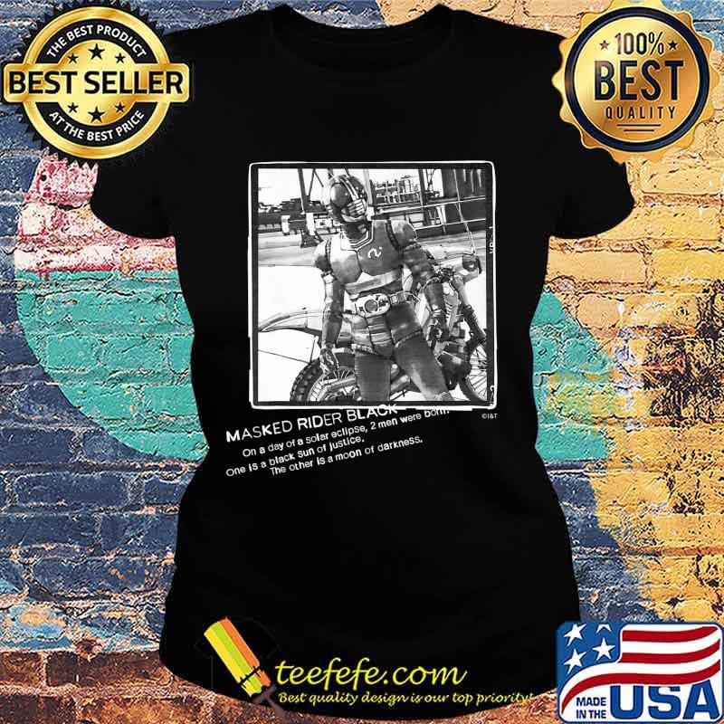 Masked Rider Black Designed by Yoshito Sugawara T-Shirt Ladies tee Masked Rider Black Designed by Yoshito Sugawara T-Shirt Ladies tee