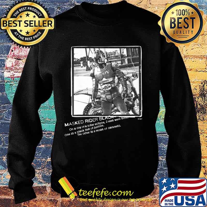 Masked Rider Black Designed by Yoshito Sugawara T-Shirt Sweater Masked Rider Black Designed by Yoshito Sugawara T-Shirt Sweater