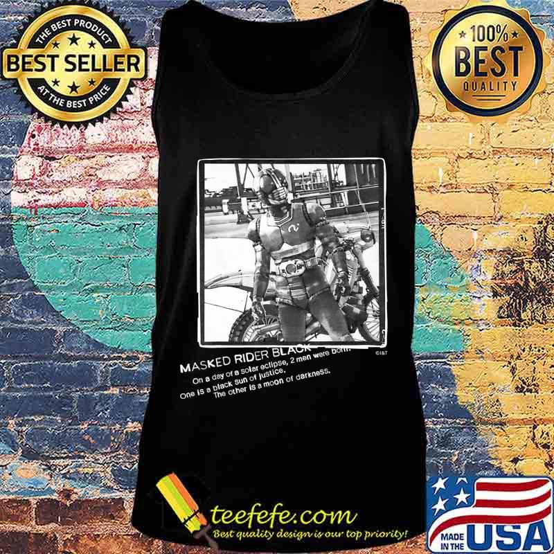 Masked Rider Black Designed by Yoshito Sugawara T-Shirt Tank top Masked Rider Black Designed by Yoshito Sugawara T-Shirt Tank top