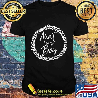 Matching Blue Gender Reveal Family Shirts Aunt Says Boy Premium T-Shirt
