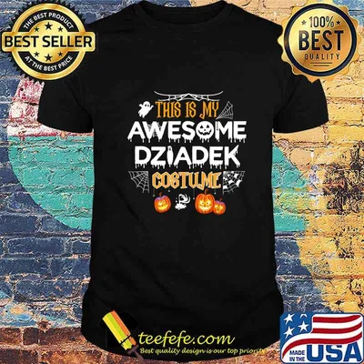 Mens This Is My Awesome Grandpa Dziadek Costume Halloween Gift T-Shirt