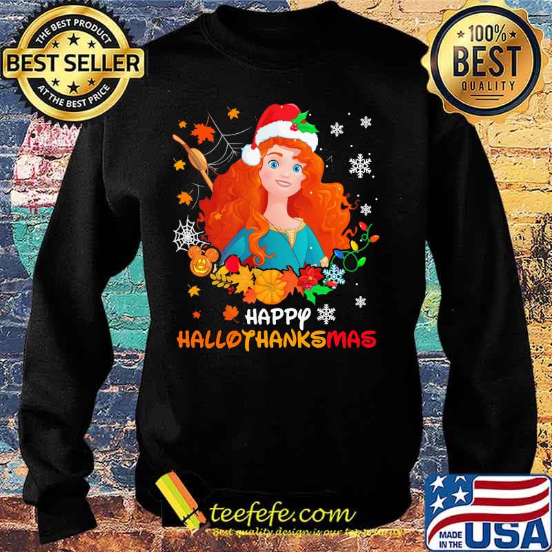 Merida happy hallothanksmas halloween thanksgiving christmas s Sweater Merida happy hallothanksmas halloween thanksgiving christmas s Sweater