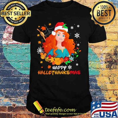 Merida happy hallothanksmas halloween thanksgiving christmas shirt