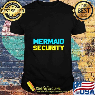 Mermaid Halloween Costume Shirt Mermaid Security T-Shirt
