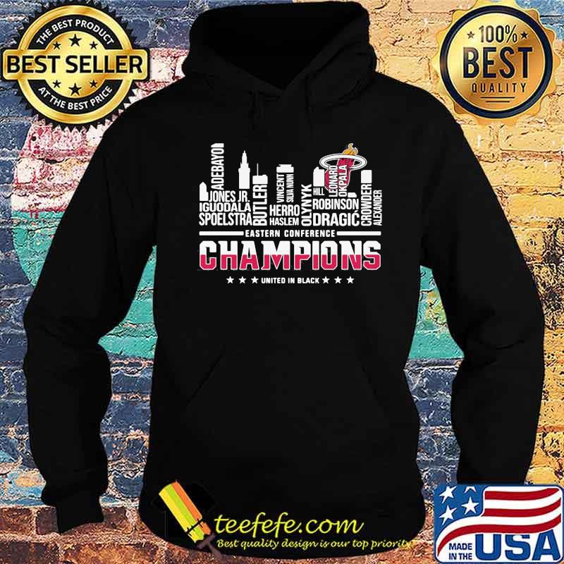 Miami heat eastern conference champions united in black s Hoodie Miami heat eastern conference champions united in black s Hoodie