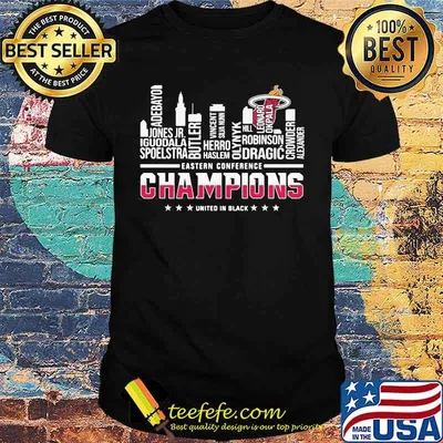 Miami heat eastern conference champions united in black shirt