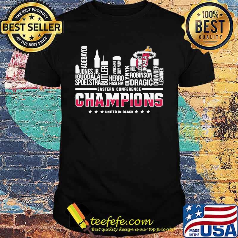 Miami heat eastern conference champions united in black shirt Miami heat eastern conference champions united in black shirt