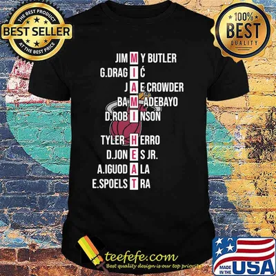 Miami heat jimmy butler g.dragic jae crowder bam adebayo shirt