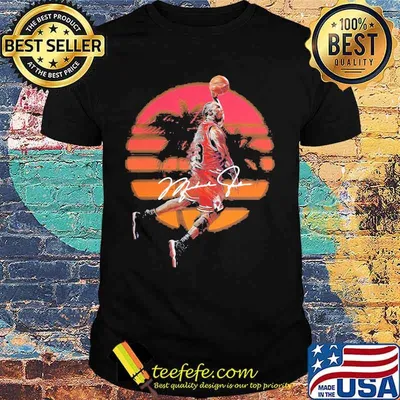 Michael jordan playing basketball vintage signature shirt