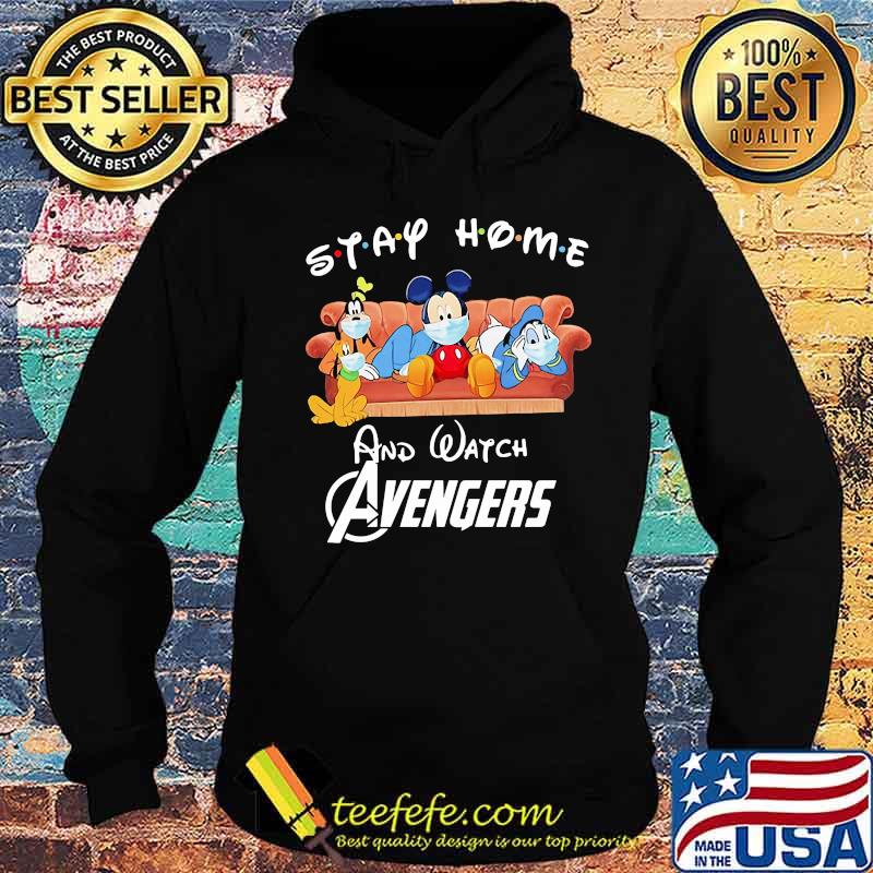 Mickey mouse and friends mask stay home and watch avengers s Hoodie Mickey mouse and friends mask stay home and watch avengers s Hoodie