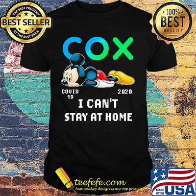 Mickey mouse cox covid-19 2020 i can't stay at home shirt