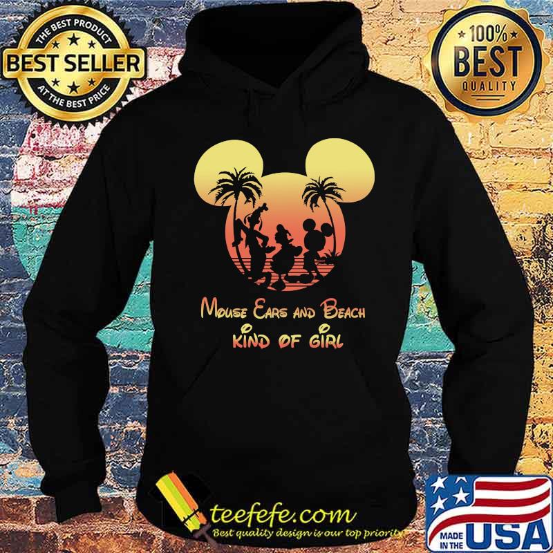 Mickey mouse ears and beach kind of girl s Hoodie Mickey mouse ears and beach kind of girl s Hoodie