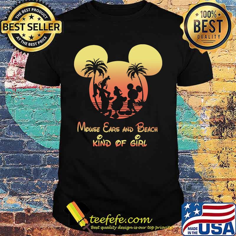 Mickey mouse ears and beach kind of girl shirt