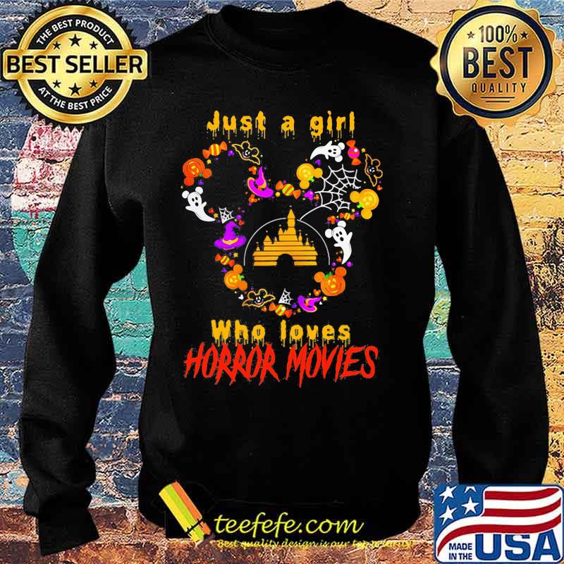 Mickey mouse just a girl who loves horror movies s Sweater Mickey mouse just a girl who loves horror movies s Sweater