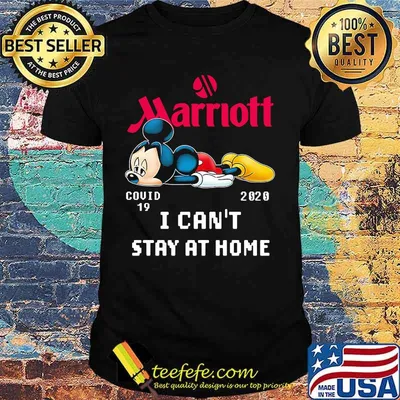 Mickey mouse marriott i can't stay at home covid-19 2020 shirt