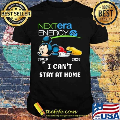 Mickey mouse nextera energy i can't stay at home covid-19 2020 shirt