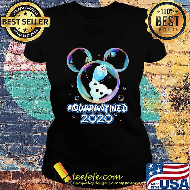 Mickey mouse olaf wear mask quarantined 2020 s Ladies tee Mickey mouse olaf wear mask quarantined 2020 s Ladies tee