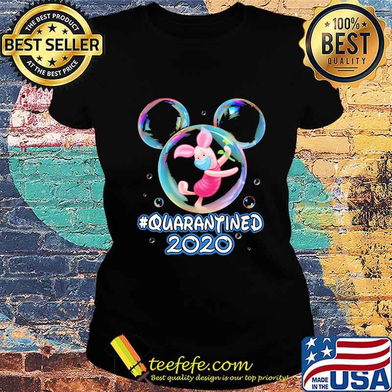 Mickey mouse piglet wear mask quarantined 2020 s Ladies tee Mickey mouse piglet wear mask quarantined 2020 s Ladies tee