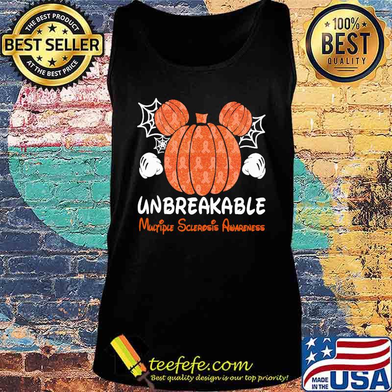 Mickey mouse pumpkin unbreakable multiple sclerosis awareness s Tank top Mickey mouse pumpkin unbreakable multiple sclerosis awareness s Tank top