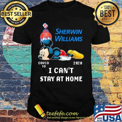 Mickey mouse sherwin williams i can't stay at home covid-19 2020 shirt