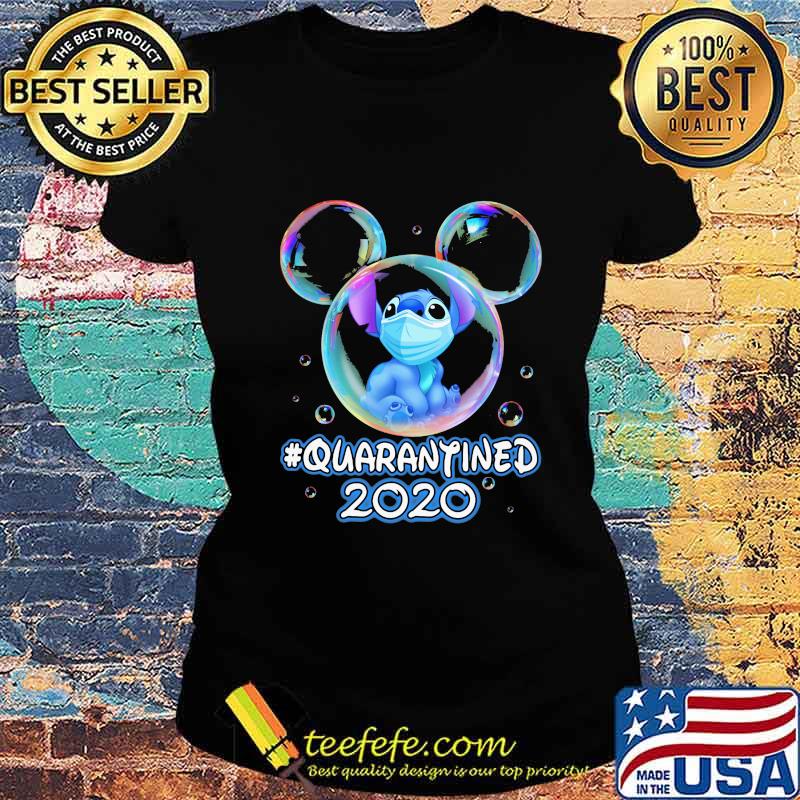 Mickey mouse stitch wear mask quarantined 2020 s Ladies tee Mickey mouse stitch wear mask quarantined 2020 s Ladies tee