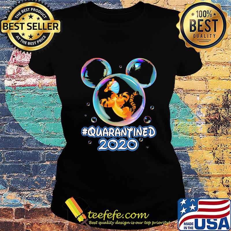 Mickey mouse tigger wear mask quarantined 2020 s Ladies tee Mickey mouse tigger wear mask quarantined 2020 s Ladies tee