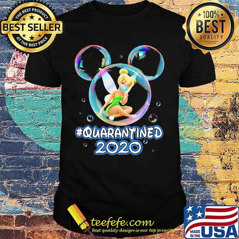 Mickey mouse tinker bell wear mask quarantined 2020 shirt Mickey mouse tinker bell wear mask quarantined 2020 shirt
