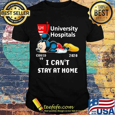 Mickey mouse university hospitals covid-19 2020 i can't stay at home shirt