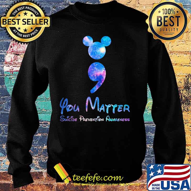 Mickey mouse you matter suicide prevention awareness s Sweater Mickey mouse you matter suicide prevention awareness s Sweater