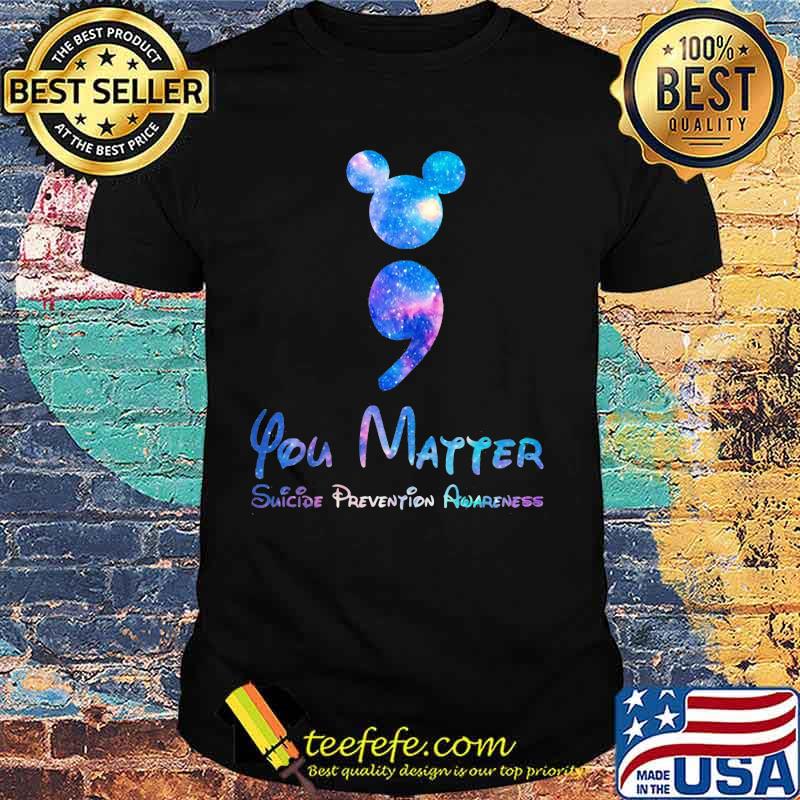 Mickey mouse you matter suicide prevention awareness shirt