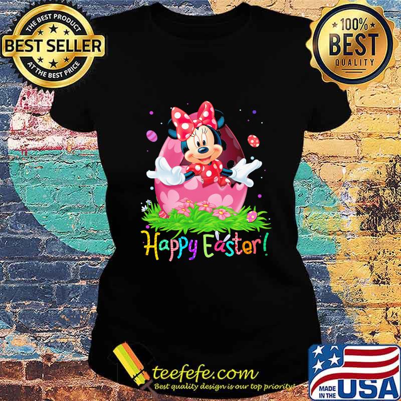 Minnie mouse happy easter flowers s Ladies tee Minnie mouse happy easter flowers s Ladies tee