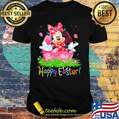 Minnie mouse happy easter flowers shirt