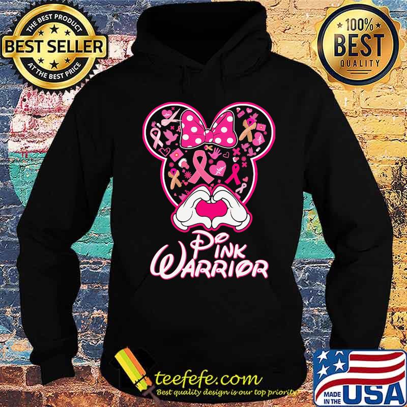 Minnie mouse pink warrior cancer awareness love heart s Hoodie Minnie mouse pink warrior cancer awareness love heart s Hoodie