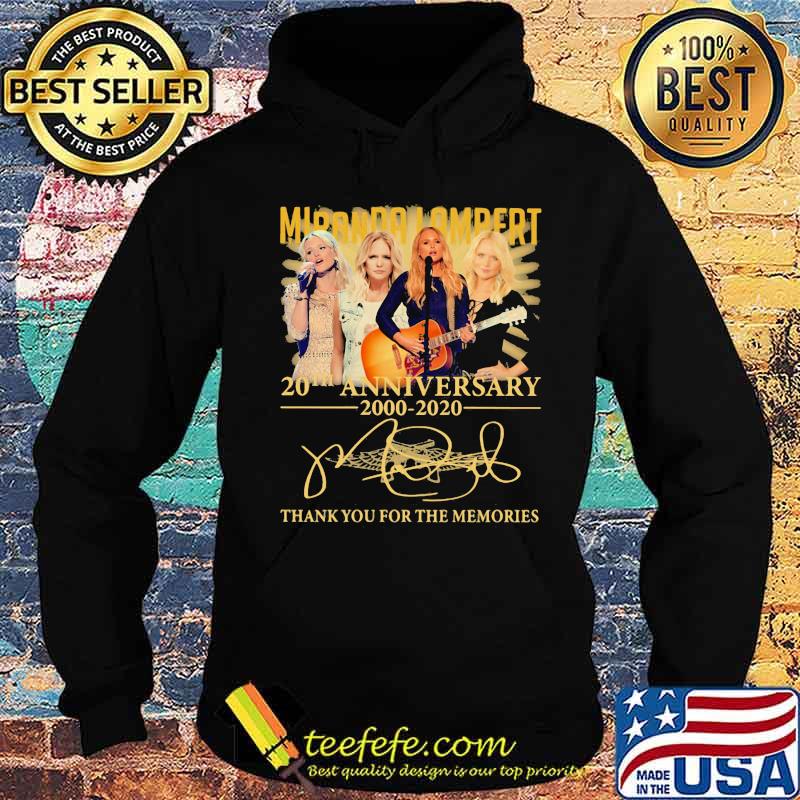 Miranda lambert 20th anniversary 2000 2020 thank for the memories signatures s Hoodie Miranda lambert 20th anniversary 2000 2020 thank for the memories signatures s Hoodie
