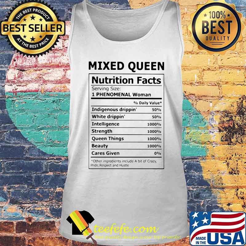 Mixed Queen Nutrition Facts Shirt Tank top Mixed Queen Nutrition Facts Shirt Tank top