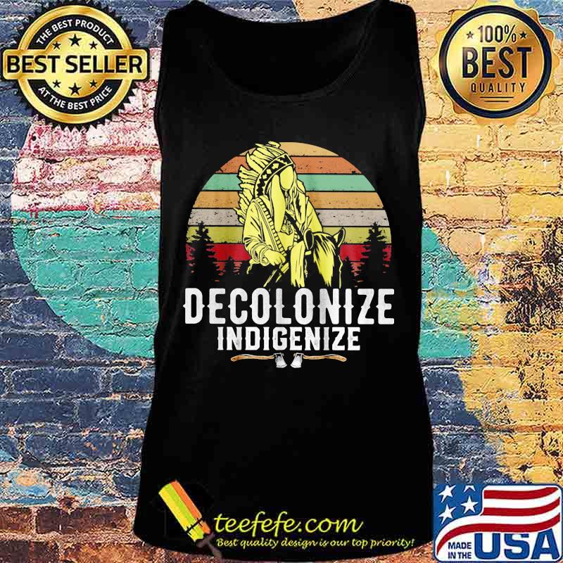Native America Decolonize Indigenize vintage retro s Tank top Native America Decolonize Indigenize vintage retro s Tank top