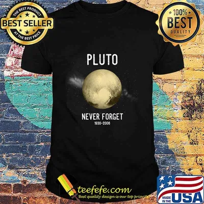 Never Forget Pluto Shirt. Retro Style Funny Space, Science Premium T-Shirt