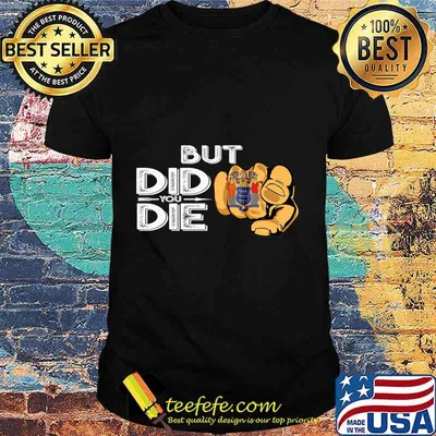 New Jersey NJ Flag Finger Signal But Did You Die Gift Premium T-Shirt