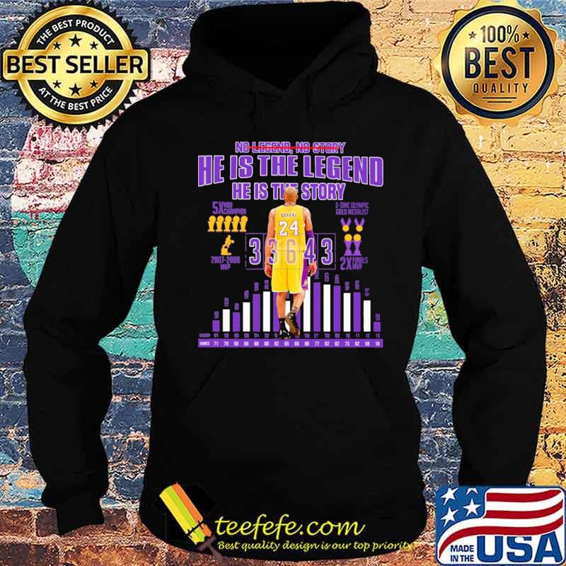 No legend no story he is the legend he is the story kobe bryant s Hoodie No legend no story he is the legend he is the story kobe bryant s Hoodie