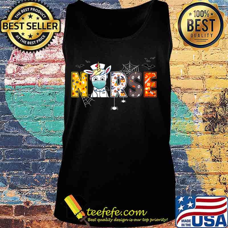 Nurse Halloween Shirt Unicorn Pumpkin Boo Spider Witch Hat T-Shirt Tank top Nurse Halloween Shirt Unicorn Pumpkin Boo Spider Witch Hat T-Shirt Tank top