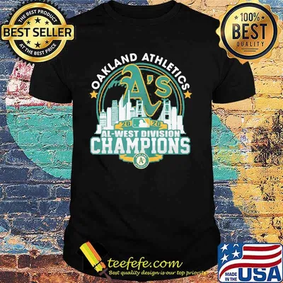 Oakland athletics 2020 al west division champions shirt