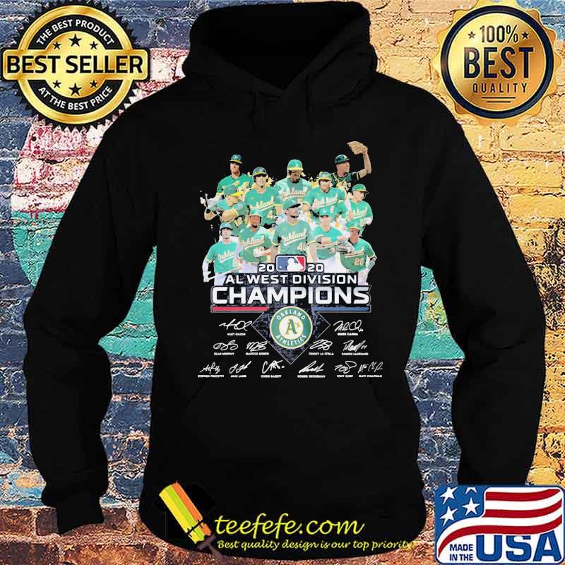 Oakland athletics al west division champions 2020 signatures s Hoodie Oakland athletics al west division champions 2020 signatures s Hoodie