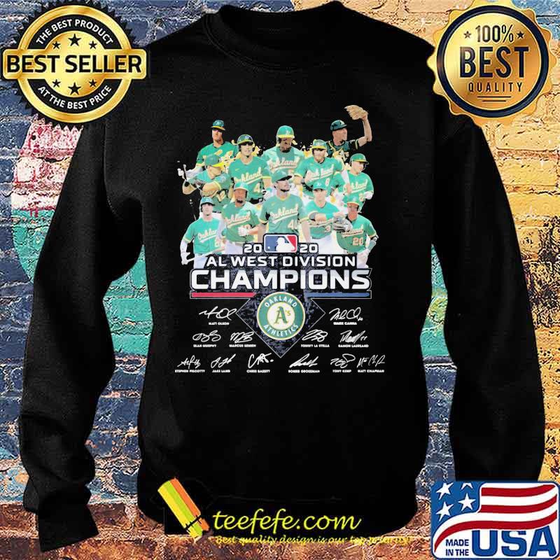 Oakland athletics al west division champions 2020 signatures s Sweater Oakland athletics al west division champions 2020 signatures s Sweater