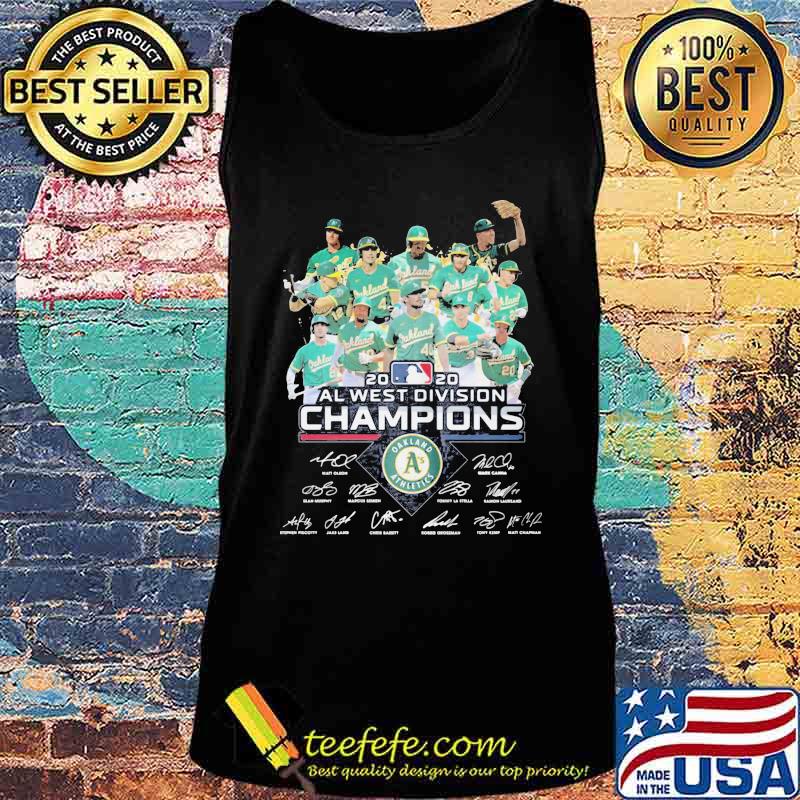 Oakland athletics al west division champions 2020 signatures s Tank top Oakland athletics al west division champions 2020 signatures s Tank top
