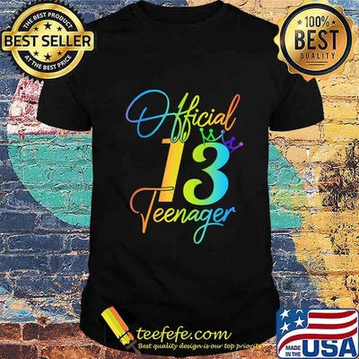 Office Teenager 13 Years Old 13th Birthday Gifts Boys Girls T-Shirt